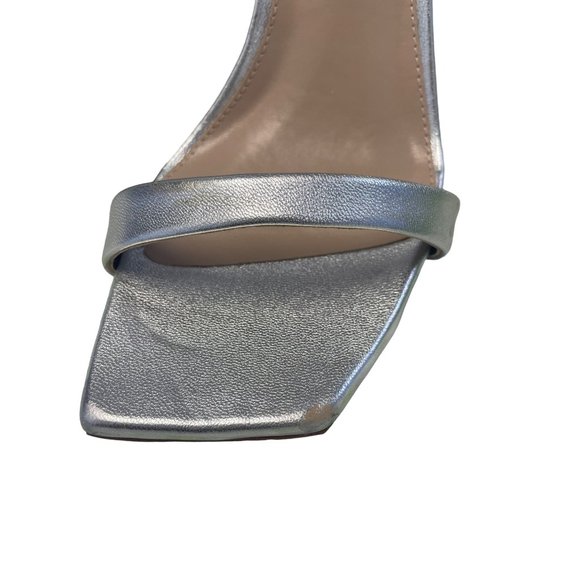 SAM EDELMAN Women's Opehlia Rhinestone Evening Sandals Silver 7 - Picture 8 of 9